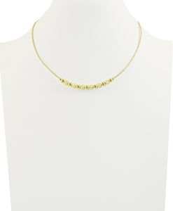 18K Gold Vermeil Petite Bead Necklace