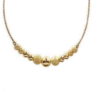 18K Gold Vermeil Ball Necklace