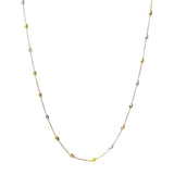 Italian Sterling Tri-Color Beaded 18" Necklace