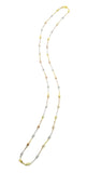 Italian Sterling Tri-Color Beaded 18" Necklace