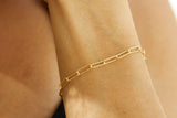 Italian 18K Diamond Cut Link Bracelet