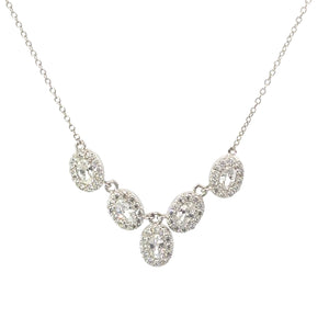 SS 925 White CZ Necklace