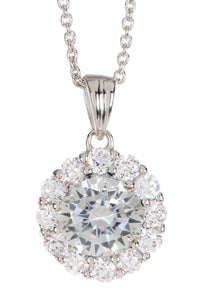 925 Sterling Silver Chain With CZ Pendant