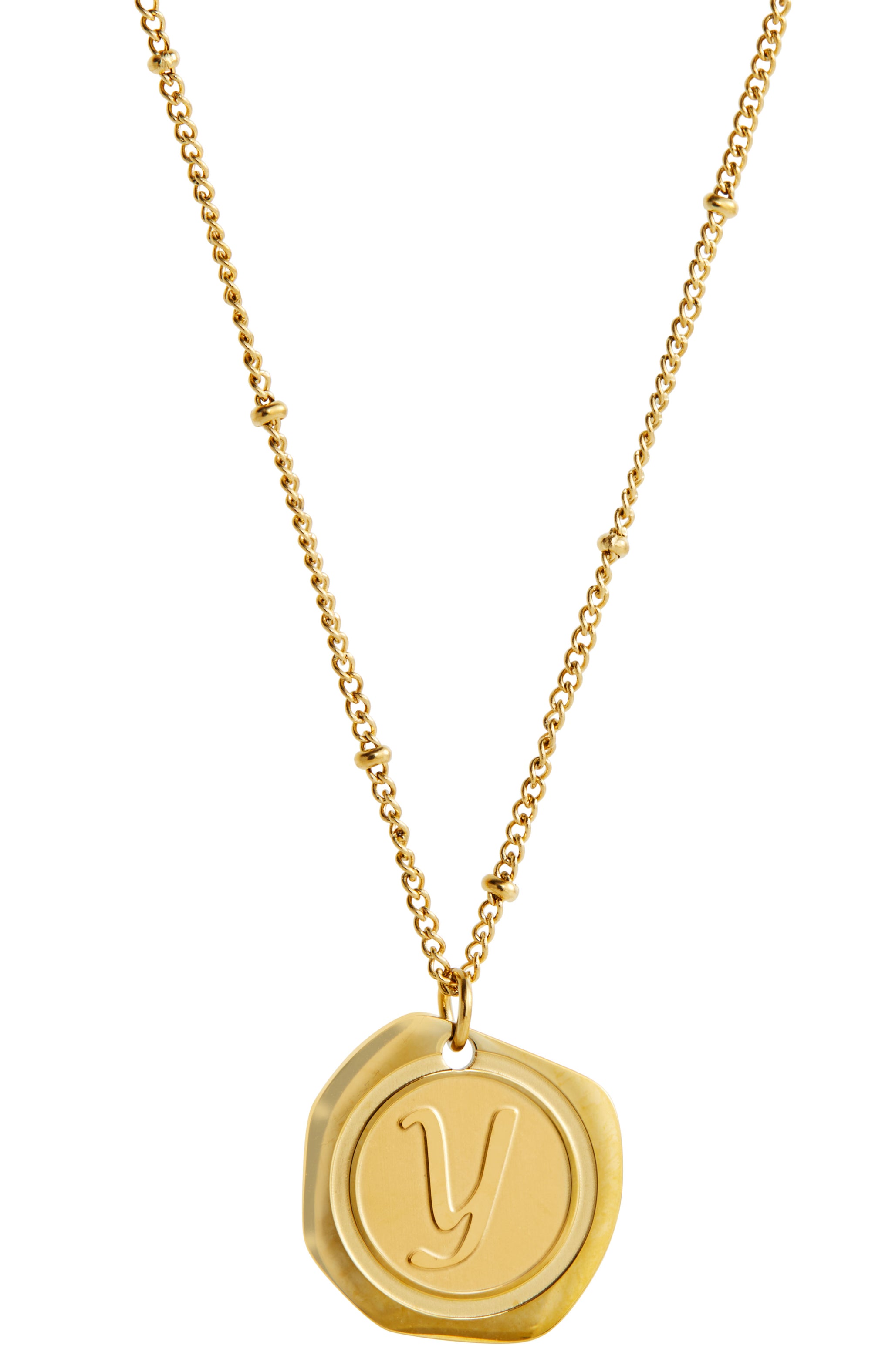22K Gold Plated Initial Coin Necklace Savvy Cie Jewels