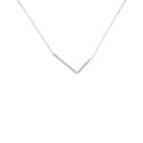 Rhodium Statement XL Initial Letter Necklace